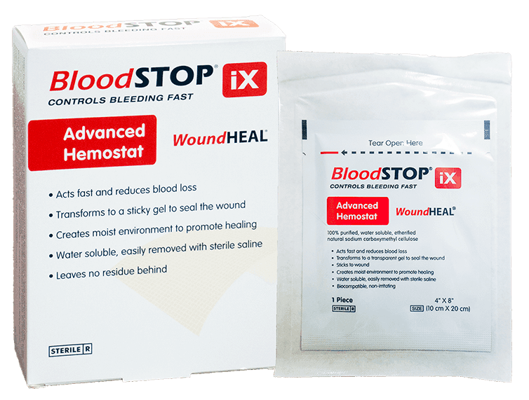 BloodSTOP iX — Быстрая остановка кровотечения, скорое заживление